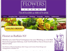Tablet Screenshot of flowersbyjohnny.net